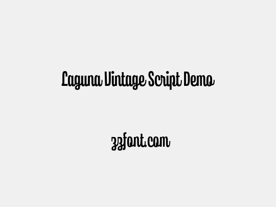 Laguna Vintage Script Demo
