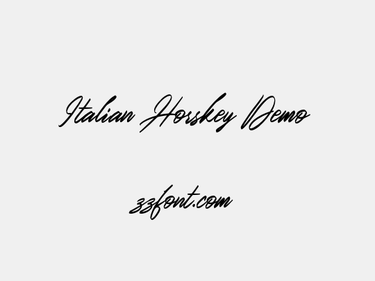 Italian Horskey Demo