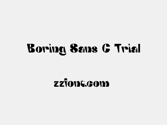 Boring Sans C Trial