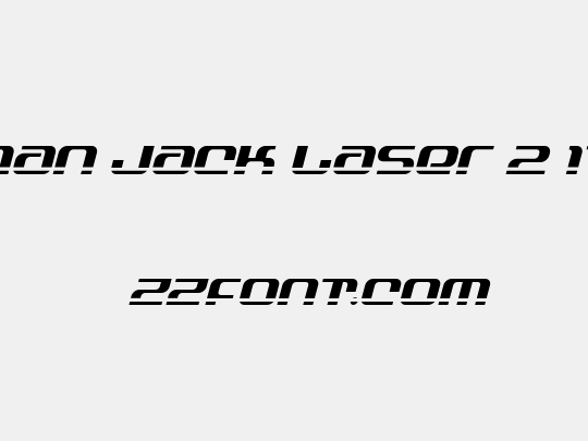 Yeoman Jack Laser 2 Italic