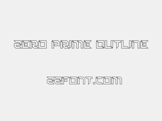 Zero Prime Outline