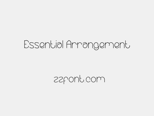 Essential Arrangement