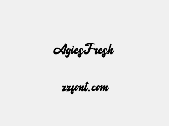 AgiesFresh