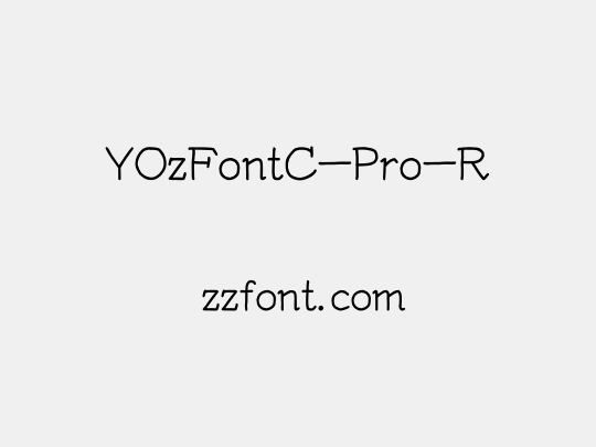 YOzFontC-Pro-R