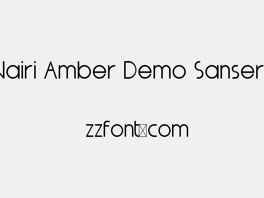 Nairi Amber Demo Sanserif