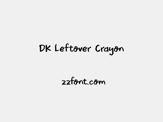 DK Leftover Crayon