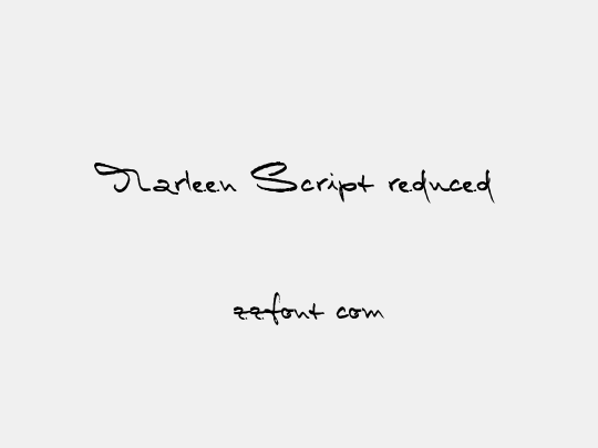 Marleen Script reduced