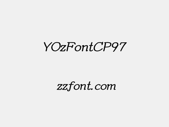 YOzFontCP97