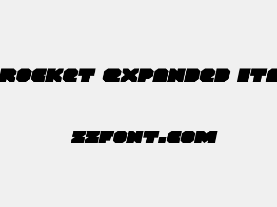 VX Rocket Expanded Italic