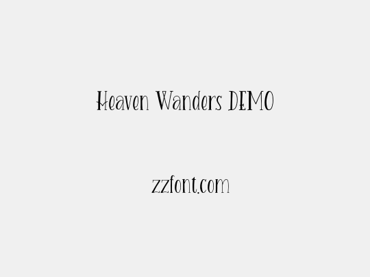 Heaven Wanders DEMO