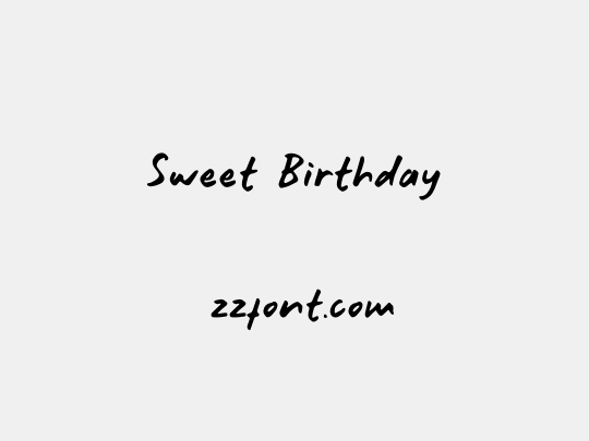 Sweet Birthday