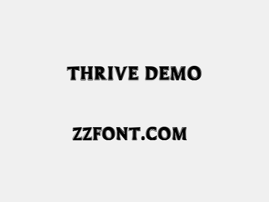 Thrive Demo
