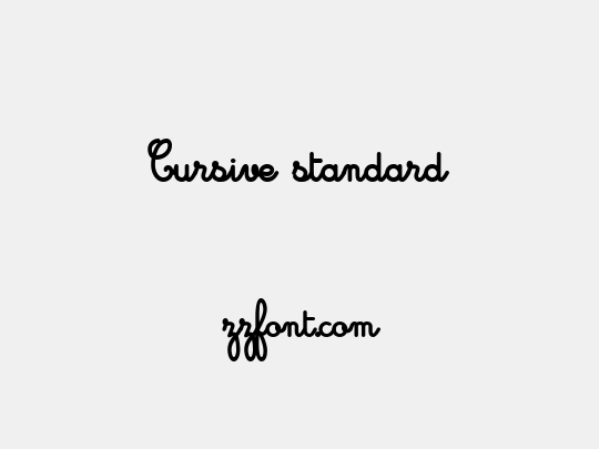 Cursive standard