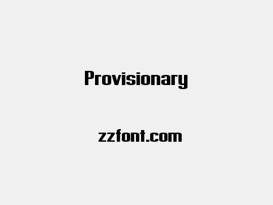 Provisionary