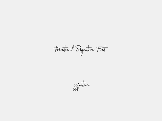 Montreuil Signature Font