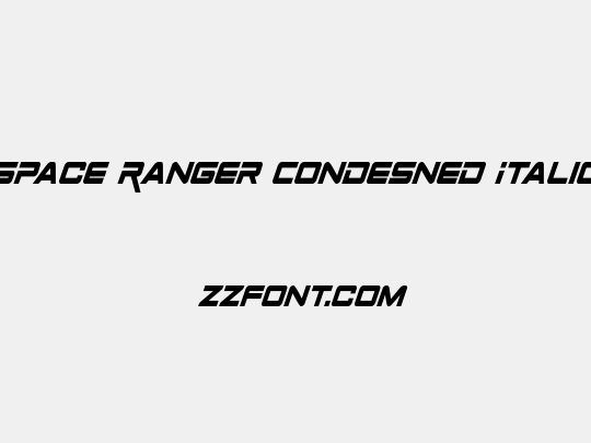 Space Ranger Condesned Italic