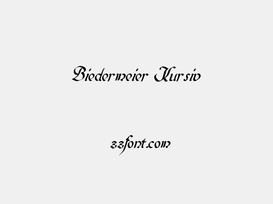 Biedermeier Kursiv