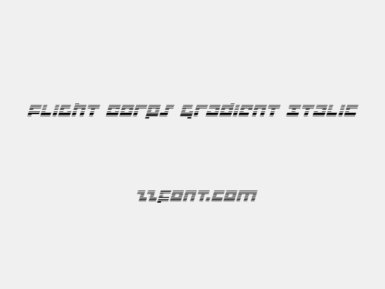 Flight Corps Gradient Italic