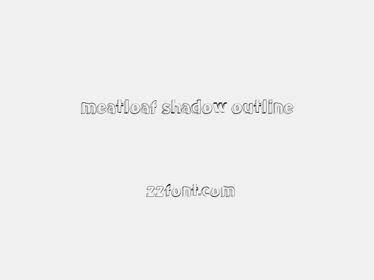 meatloaf shadow outline