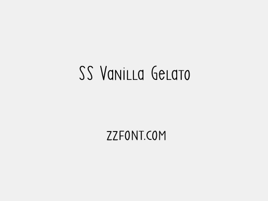 SS Vanilla Gelato