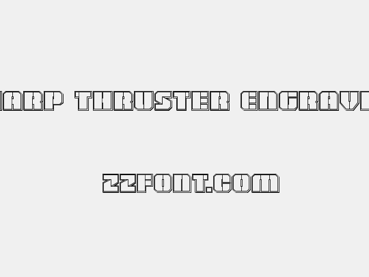 Warp Thruster Engraved