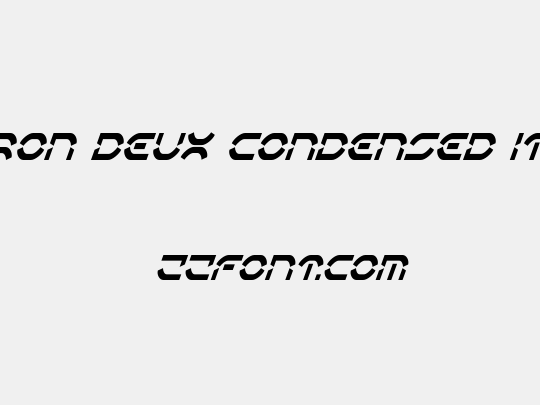 Oberon Deux Condensed Italic