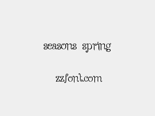 Seasons-Spring