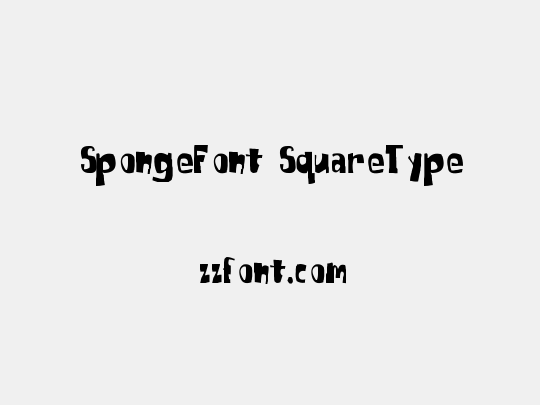 SpongeFont SquareType