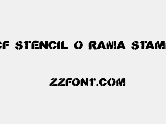 CF Stencil O Rama Stamp