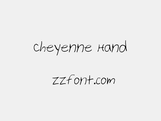 Cheyenne Hand