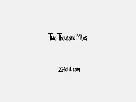 Two Thousand Miles