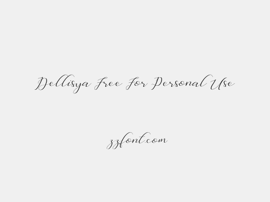 Dellisya Free For Personal Use