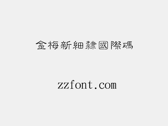 金梅新細隸國際碼