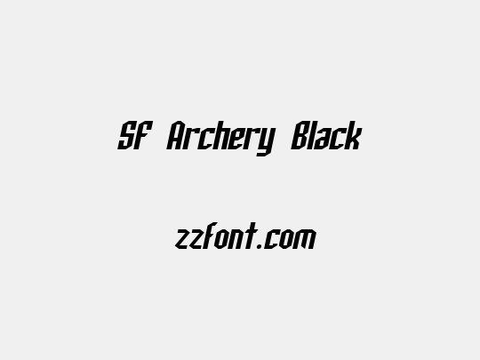 SF Archery Black