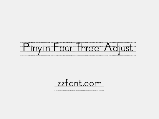 Pinyin Four Three Adjust