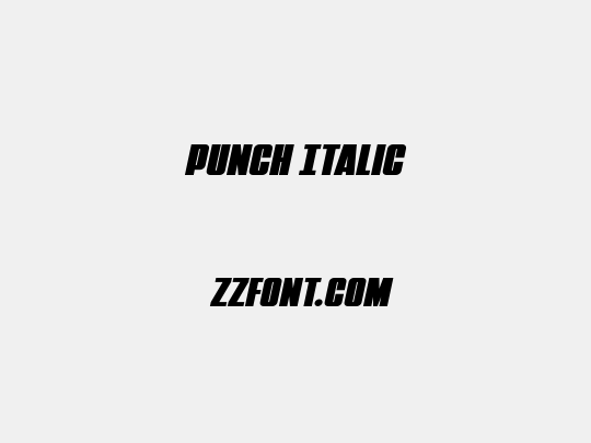 Punch Italic