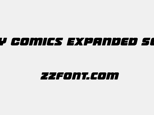 Victory Comics Expanded Semi-Italic