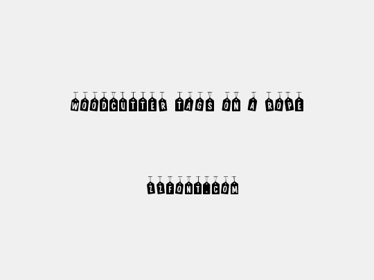 Woodcutter Tags on a Rope