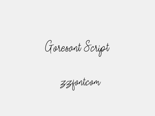 Goresant Script
