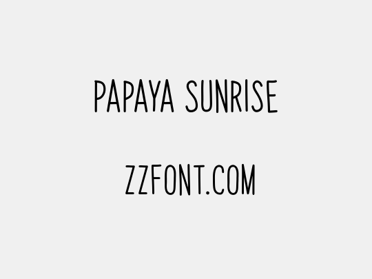 Papaya Sunrise