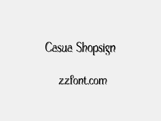 Casua_Shopsign