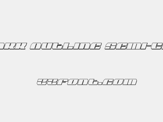 Joy Shark Outline Semi-ConItal