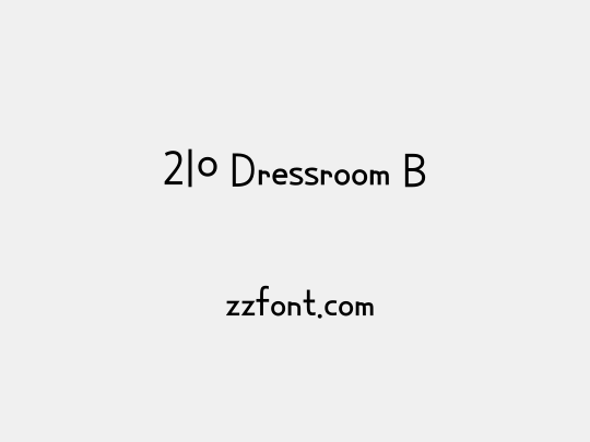210 Dressroom B