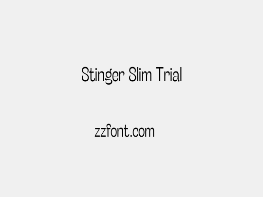 Stinger Slim Trial