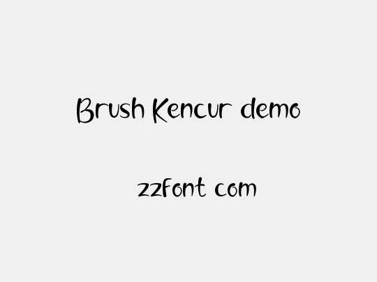 Brush Kencur demo