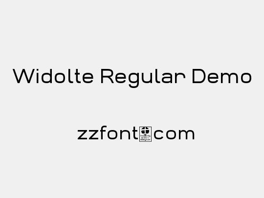 Widolte Regular Demo