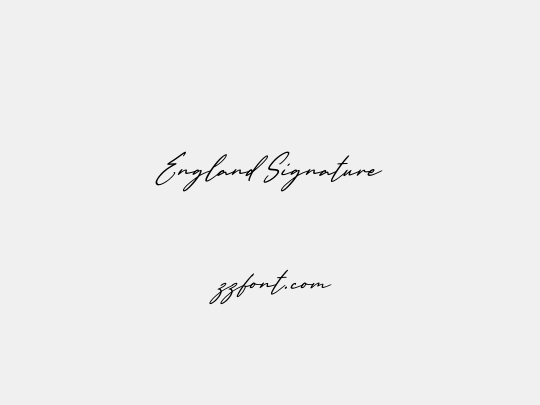England Signature