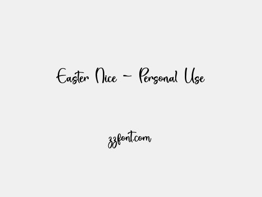 Easter Nice - Personal Use