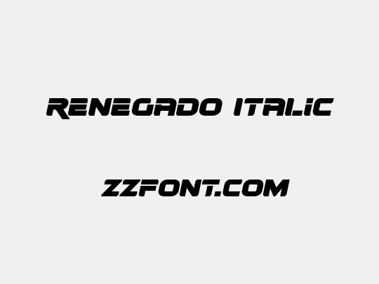 Renegado Italic