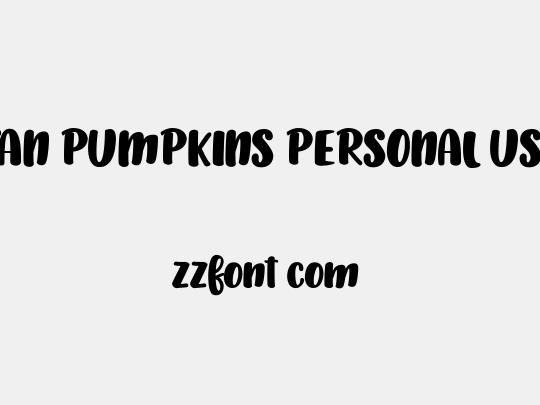 TAN PUMPKINS PERSONAL USE